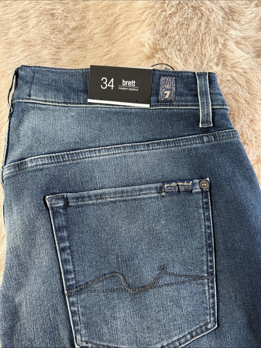 7 For All Mankind Brett Modern Bootcut Jeans - Dark Blue